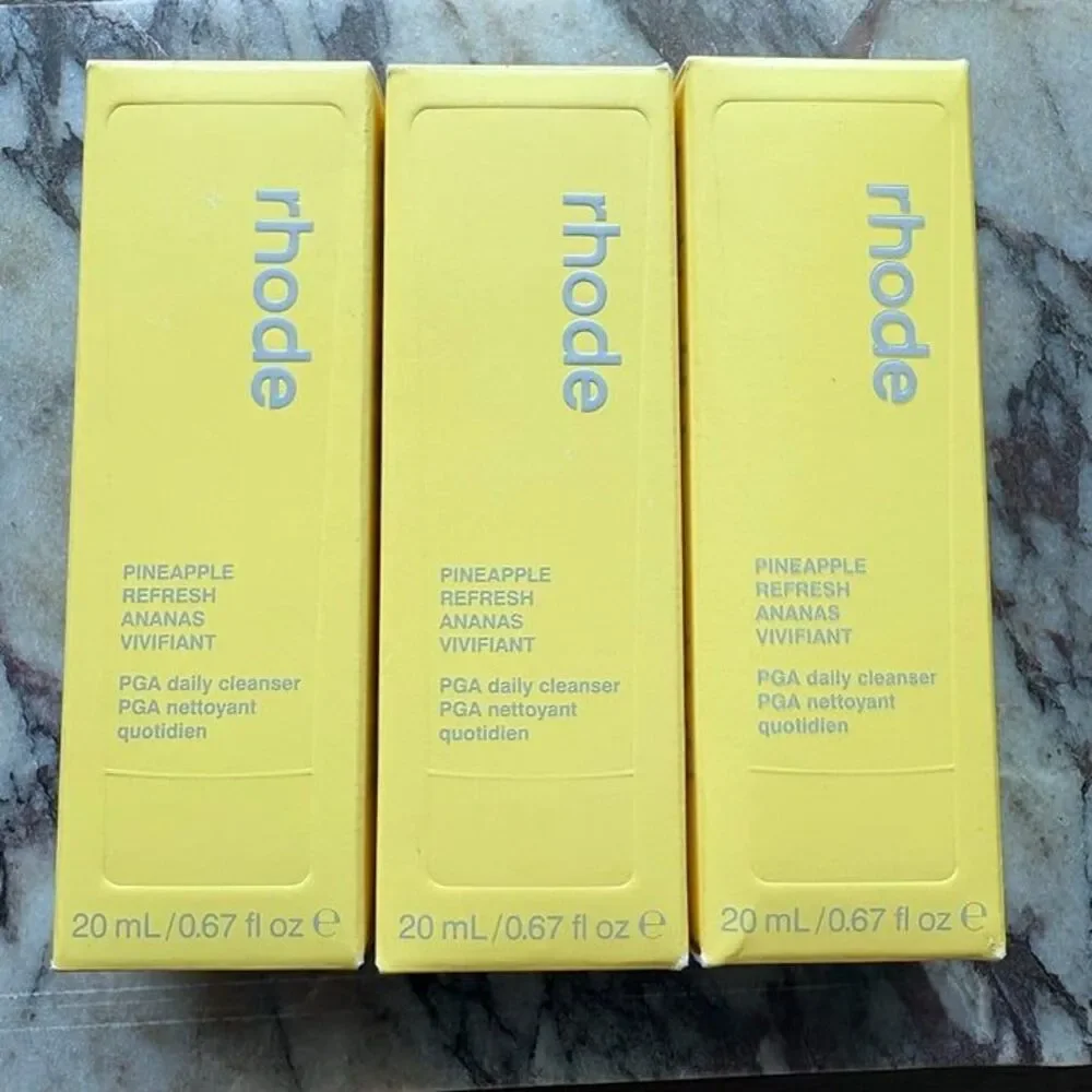rhode Pineapple Refresh Daily Cleanser bundle of 3- 20ml | BNIB